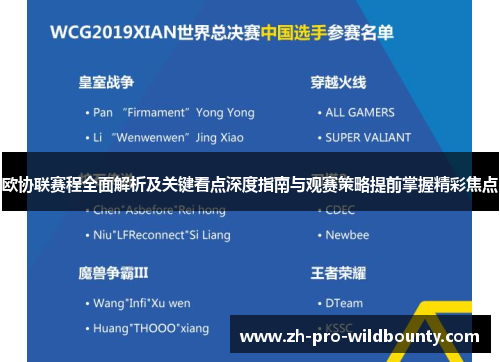 欧协联赛程全面解析及关键看点深度指南与观赛策略提前掌握精彩焦点 欧协联赛程全面解析及关键看点深度指南与观赛策略提前掌握精彩焦点